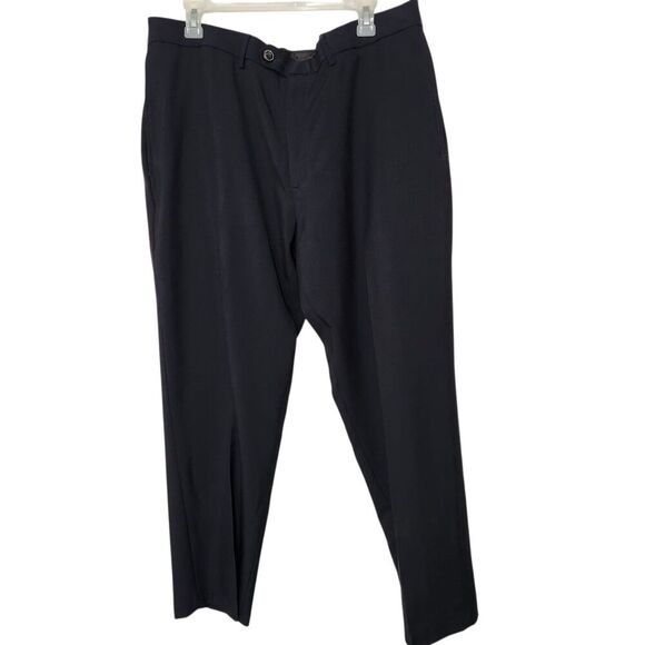 Haggar Other - Haggar Dress Pants For Mens Size 38x29 Blue Navy Flat Front